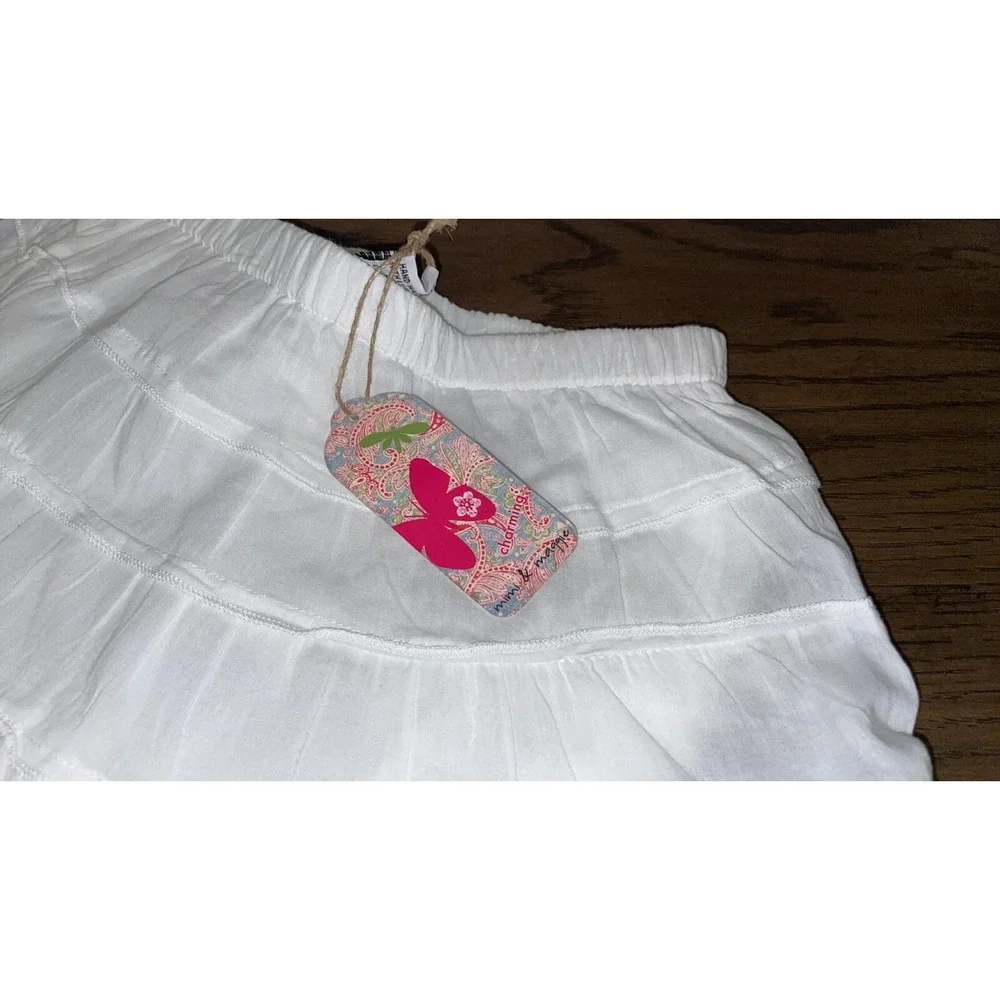 NWT Mimi & Maggie White Sandskipping Twirl Skirt 3T 3 T